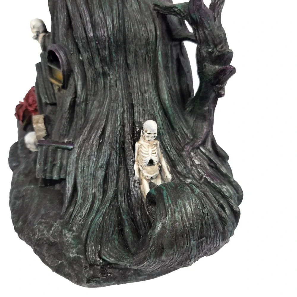 Toil and Trouble Haunted Tree House Halloween Decor 16.5in Black New Light Sound